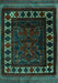 Machine Washable Persian Turquoise Traditional Area Rugs, wshtr2414turq