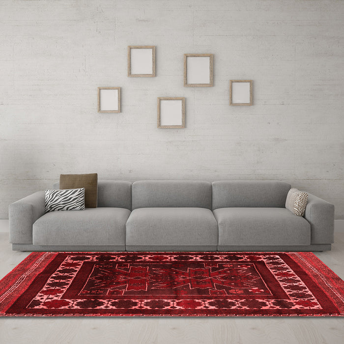 Traditional Red Washable Rugs