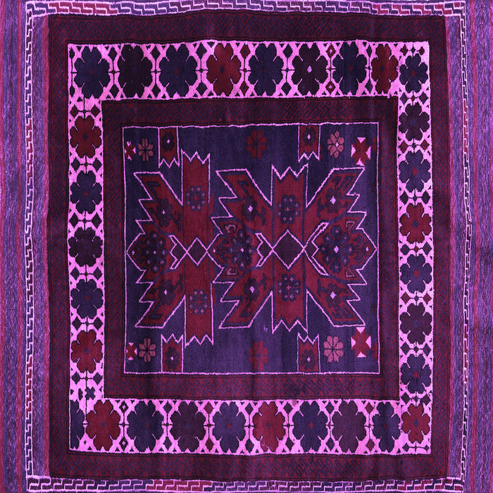 Square Persian Purple Traditional Rug, tr2414pur