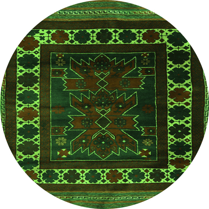 Machine Washable Persian Green Traditional Area Rugs, wshtr2414grn