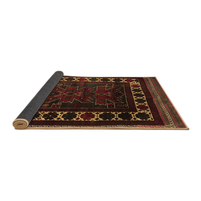 Sideview of Persian Brown Traditional Rug, tr2414brn