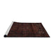 Sideview of Machine Washable Traditional Night Red Rug, wshtr2415