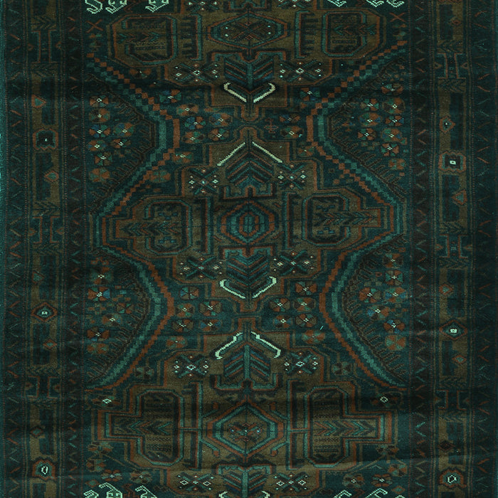 Machine Washable Persian Turquoise Traditional Area Rugs, wshtr2415turq