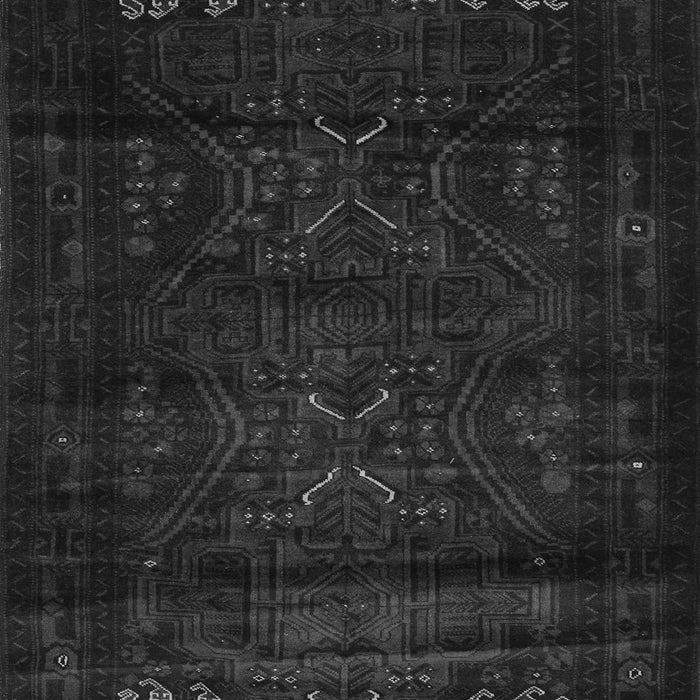 Serging Thickness of Machine Washable Persian Gray Traditional Rug, wshtr2415gry