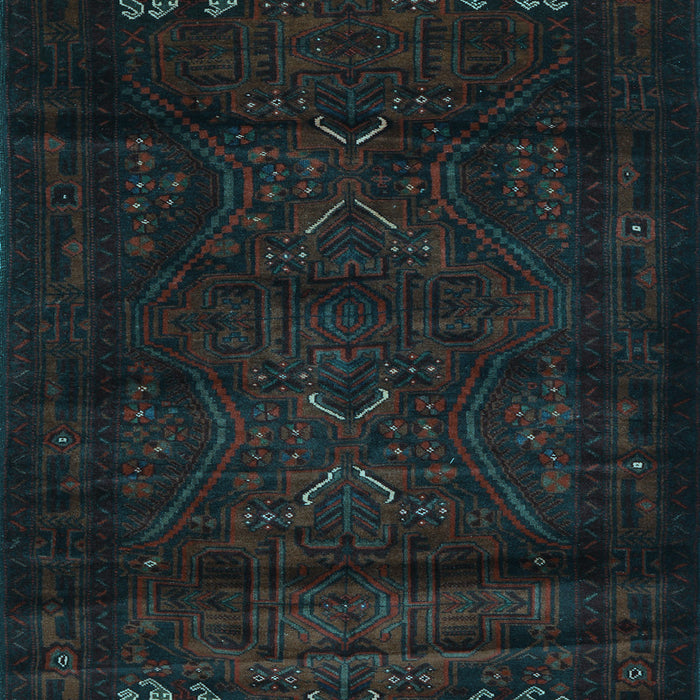 Machine Washable Persian Light Blue Traditional Rug, wshtr2415lblu