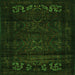 Serging Thickness of Persian Green Traditional Rug, tr2415grn
