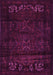 Machine Washable Persian Pink Traditional Rug, wshtr2415pnk