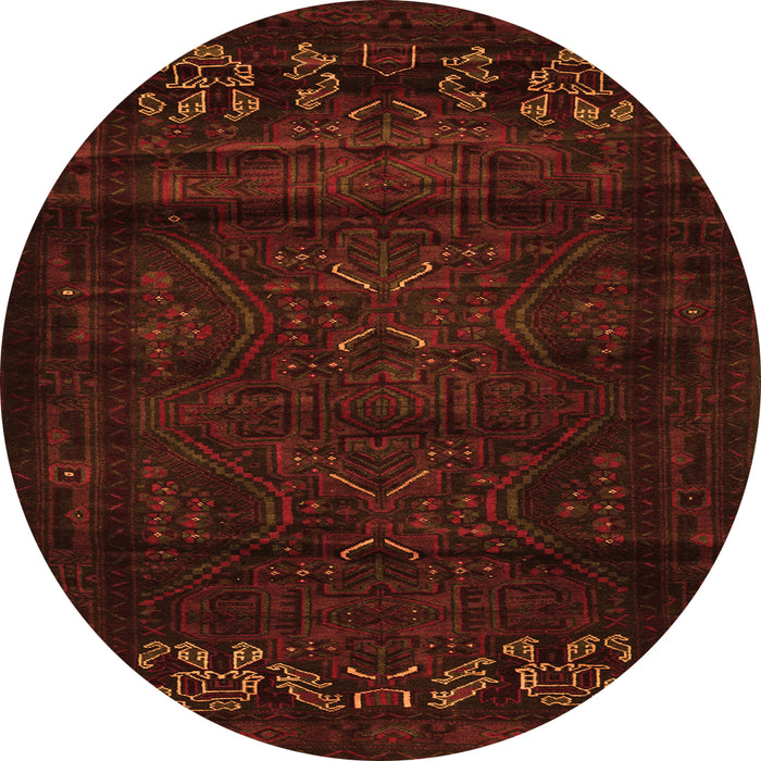 Square Persian Orange Traditional Rug, tr2415org