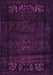 Machine Washable Persian Purple Traditional Area Rugs, wshtr2415pur