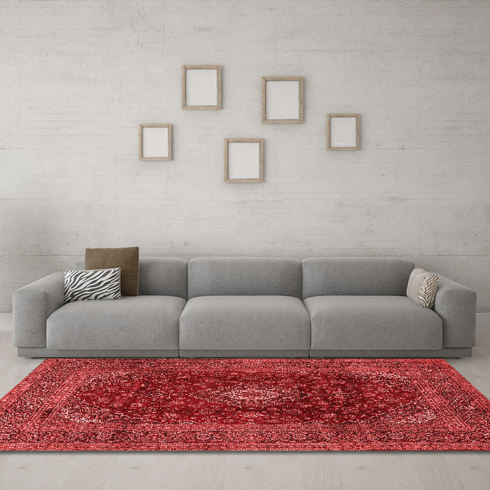 Traditional Red Washable Rugs