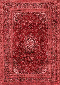 Medallion Red Traditional Rug, tr2416red