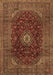 Medallion Brown Traditional Rug, tr2416brn