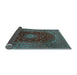 Sideview of Medallion Light Blue Traditional Rug, tr2416lblu