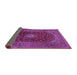 Sideview of Medallion Purple Traditional Rug, tr2416pur