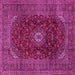 Square Medallion Pink Traditional Rug, tr2416pnk