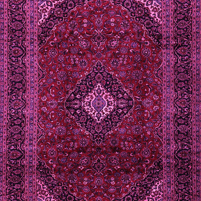 Machine Washable Persian Pink Traditional Rug, wshtr2417pnk
