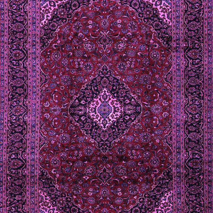 Machine Washable Persian Purple Traditional Area Rugs, wshtr2417pur