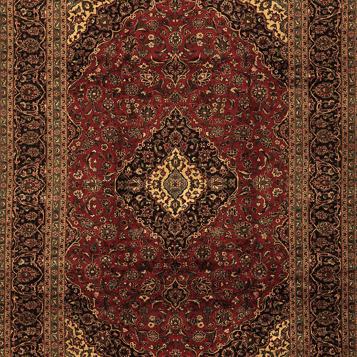 Machine Washable Persian Brown Traditional Rug, wshtr2417brn