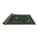 Sideview of Persian Turquoise Traditional Rug, tr2417turq