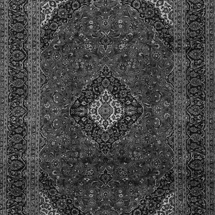 Serging Thickness of Machine Washable Persian Gray Traditional Rug, wshtr2417gry