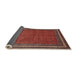 Sideview of Traditional Orange Salmon Pink Persian Rug, tr2418