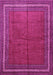 Machine Washable Persian Pink Traditional Rug, wshtr2418pnk