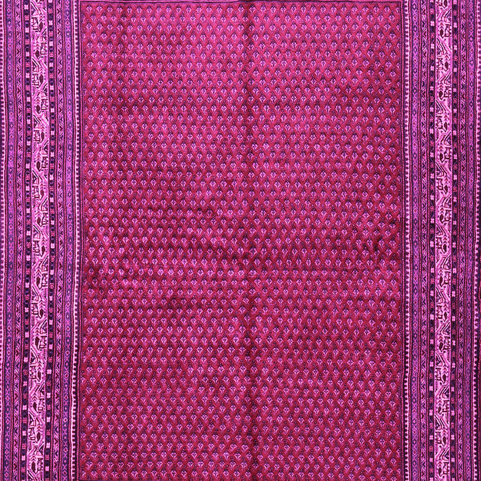Machine Washable Persian Pink Traditional Rug, wshtr2418pnk