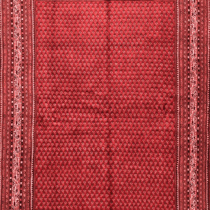 Machine Washable Persian Red Traditional Rug, wshtr2418red