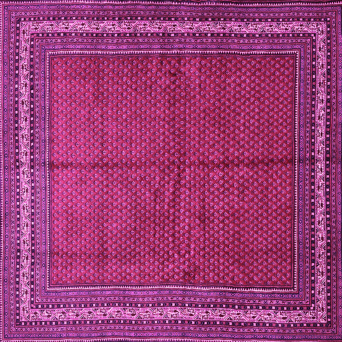 Square Persian Pink Traditional Rug, tr2418pnk