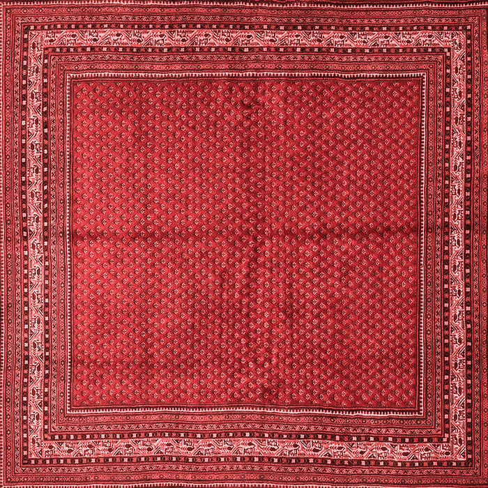 Machine Washable Persian Red Traditional Rug, wshtr2418red