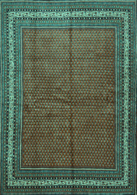 Persian Turquoise Traditional Rug, tr2418turq