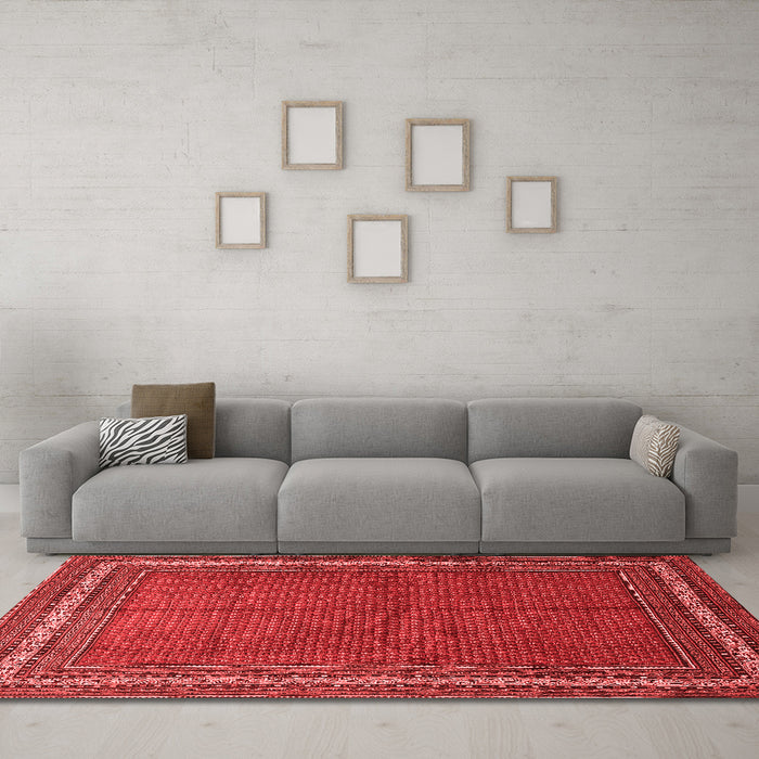 Traditional Red Washable Rugs