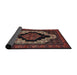 Sideview of Traditional Sienna Brown Persian Rug, tr2419