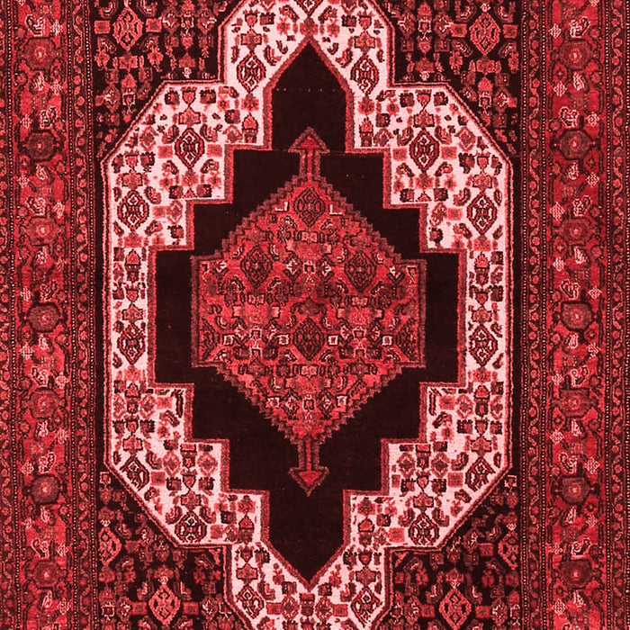 Machine Washable Persian Red Traditional Rug, wshtr2419red