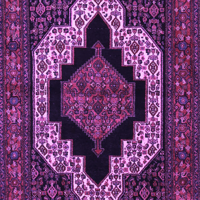 Machine Washable Persian Purple Traditional Area Rugs, wshtr2419pur