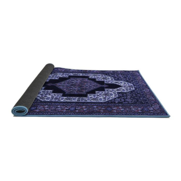 Sideview of Persian Blue Traditional Rug, tr2419blu