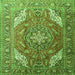 Serging Thickness of Persian Green Traditional Rug, tr241grn