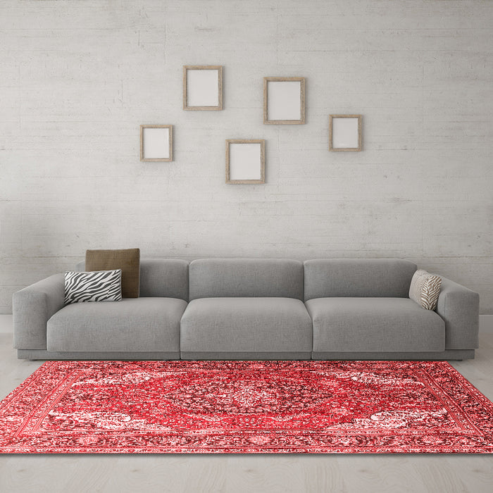 Traditional Red Washable Rugs
