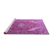 Sideview of Machine Washable Persian Purple Traditional Area Rugs, wshtr241pur