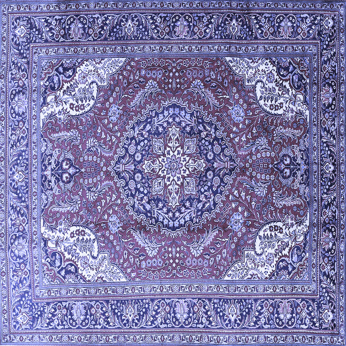 Square Persian Blue Traditional Rug, tr241blu