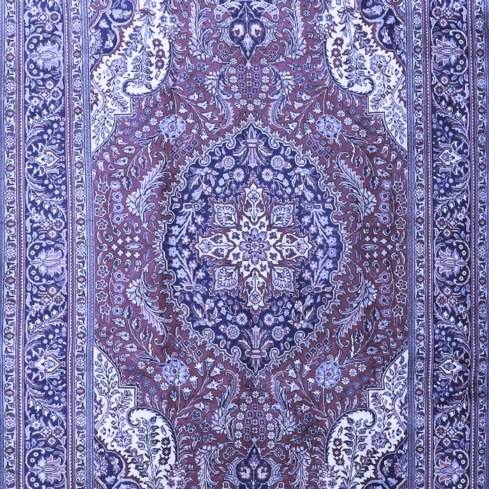 Machine Washable Persian Blue Traditional Rug, wshtr241blu