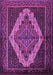 Machine Washable Persian Purple Traditional Area Rugs, wshtr2420pur