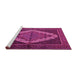 Sideview of Machine Washable Persian Pink Traditional Rug, wshtr2420pnk