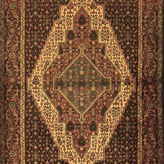 Machine Washable Persian Brown Traditional Rug, wshtr2420brn