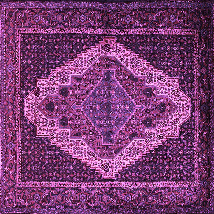 Square Persian Purple Traditional Rug, tr2420pur