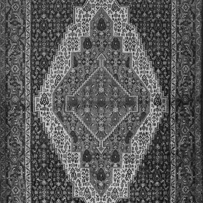 Serging Thickness of Machine Washable Persian Gray Traditional Rug, wshtr2420gry