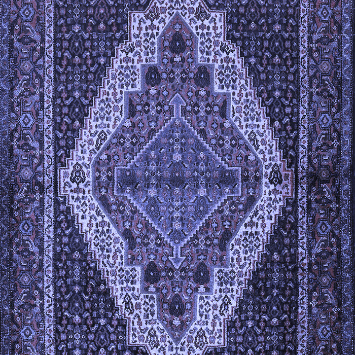 Machine Washable Persian Blue Traditional Rug, wshtr2420blu