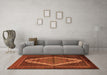 Machine Washable Persian Orange Traditional Area Rugs in a Living Room, wshtr2420org