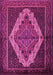 Machine Washable Persian Pink Traditional Rug, wshtr2420pnk