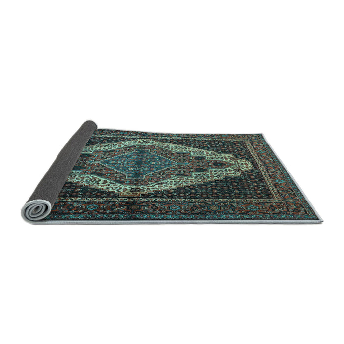 Sideview of Persian Light Blue Traditional Rug, tr2420lblu